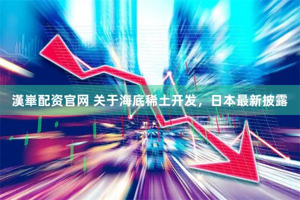 漢崋配资官网 关于海底稀土开发，日本最新披露
